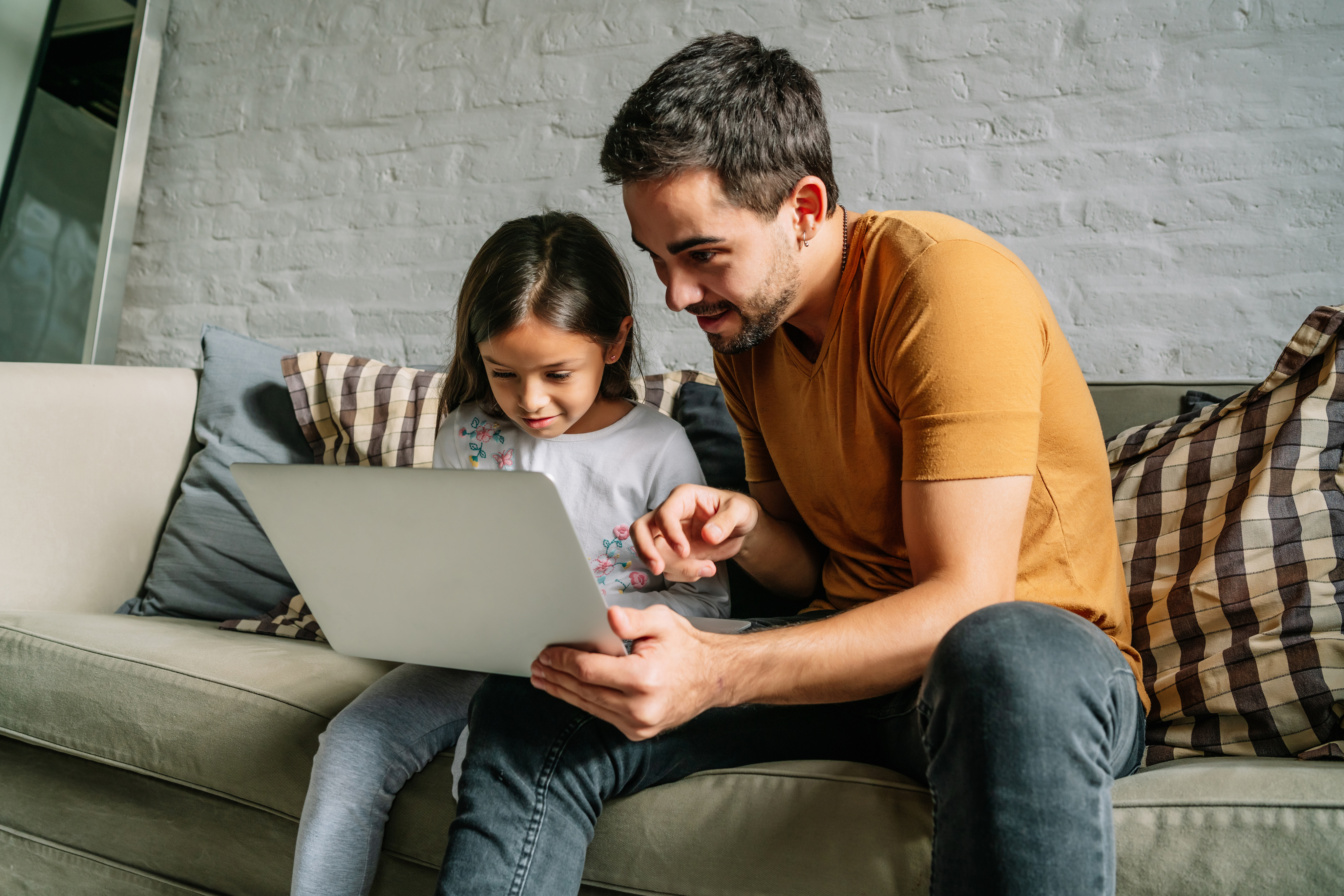 Parent and child learning together